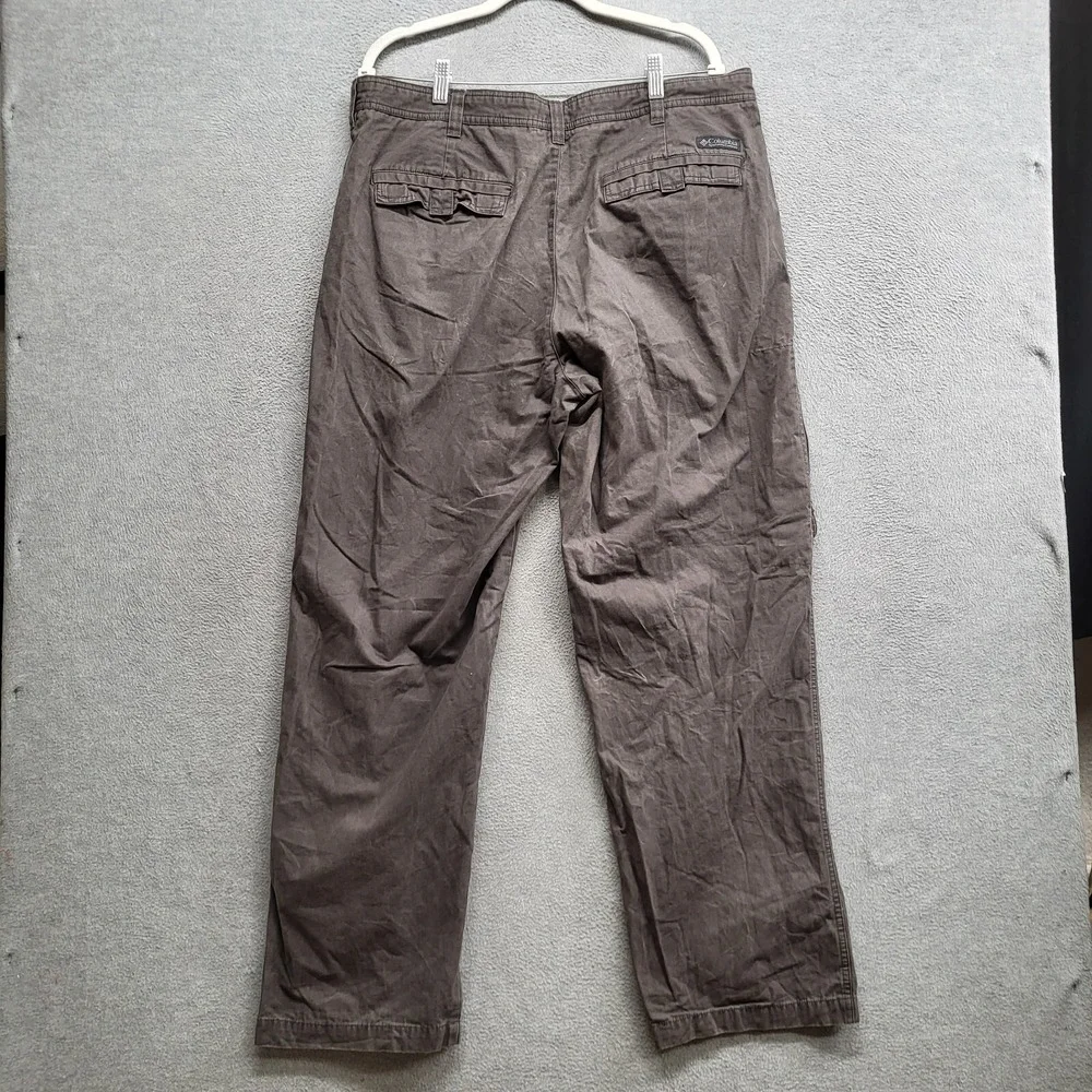 Columbia Men Pants 38 Brown Silver Ridge Cargo Casual READ